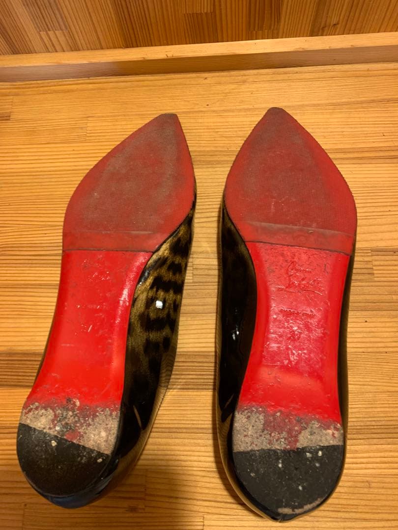 M*』様 ルブタン フラットシューズ　レオパード　パンプス　37