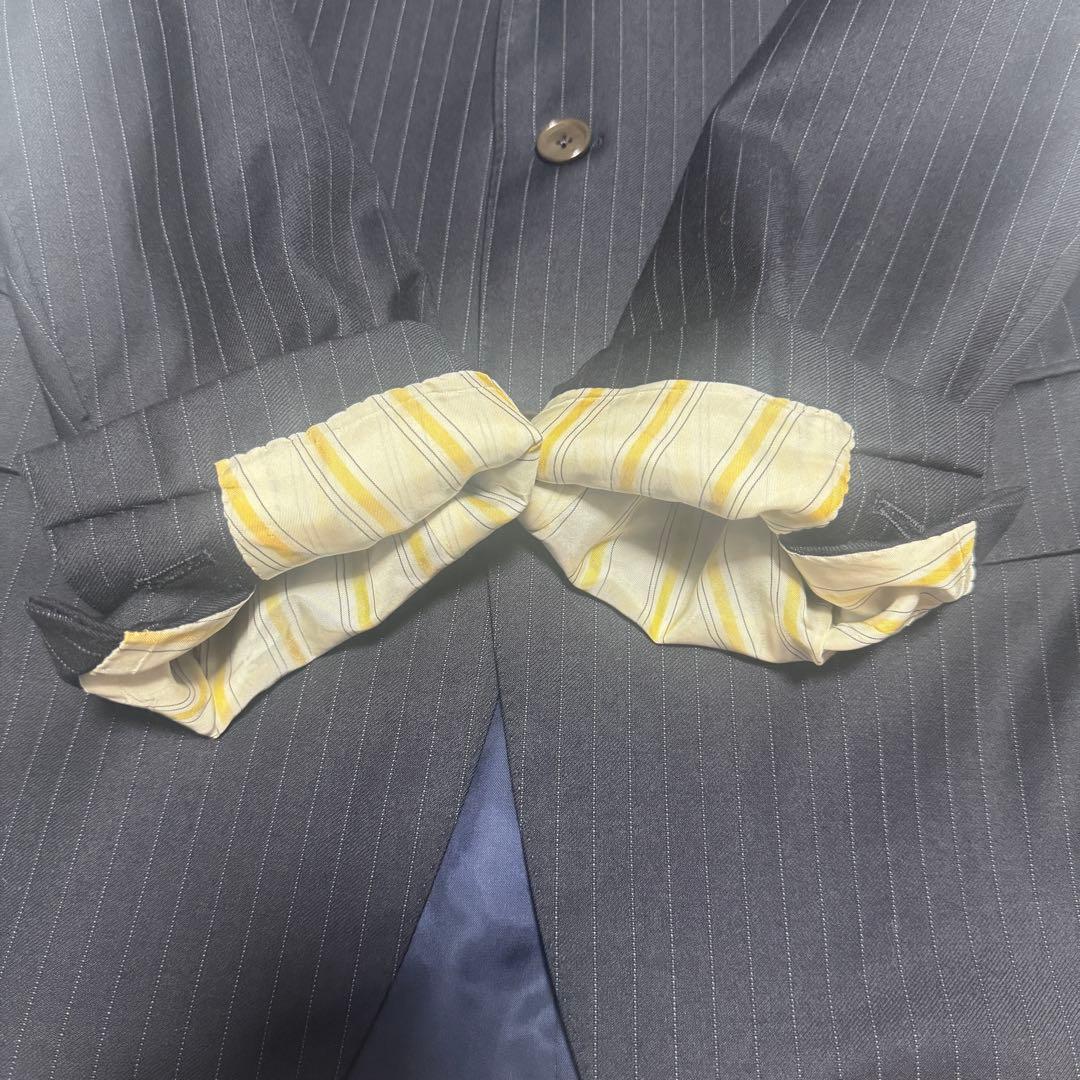 BEAMS F ビームスエフ スーツ セットアップ ストライプ ネイビー 95