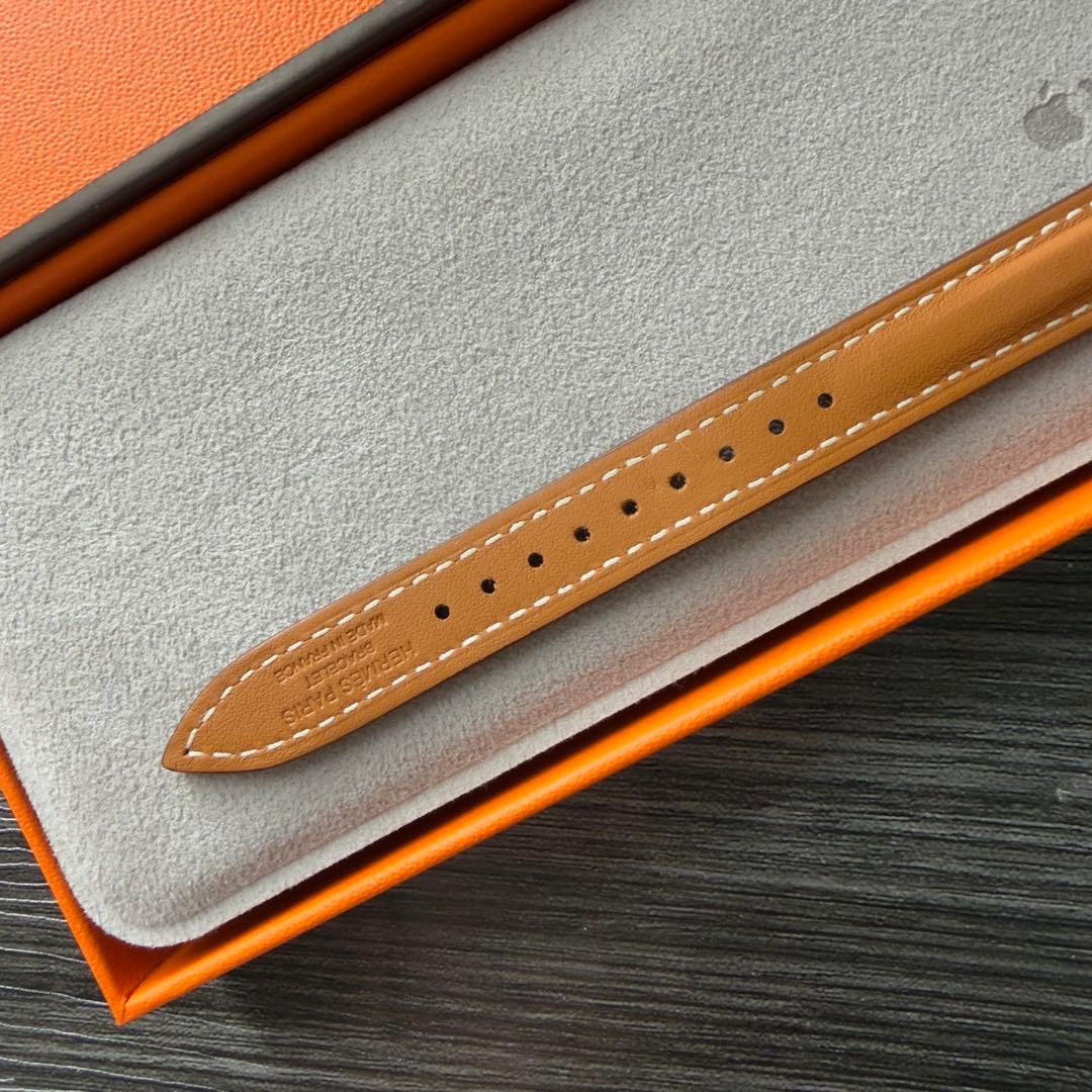 3003 未使用　Apple Watch エルメス　エトゥープ　二重　レザー