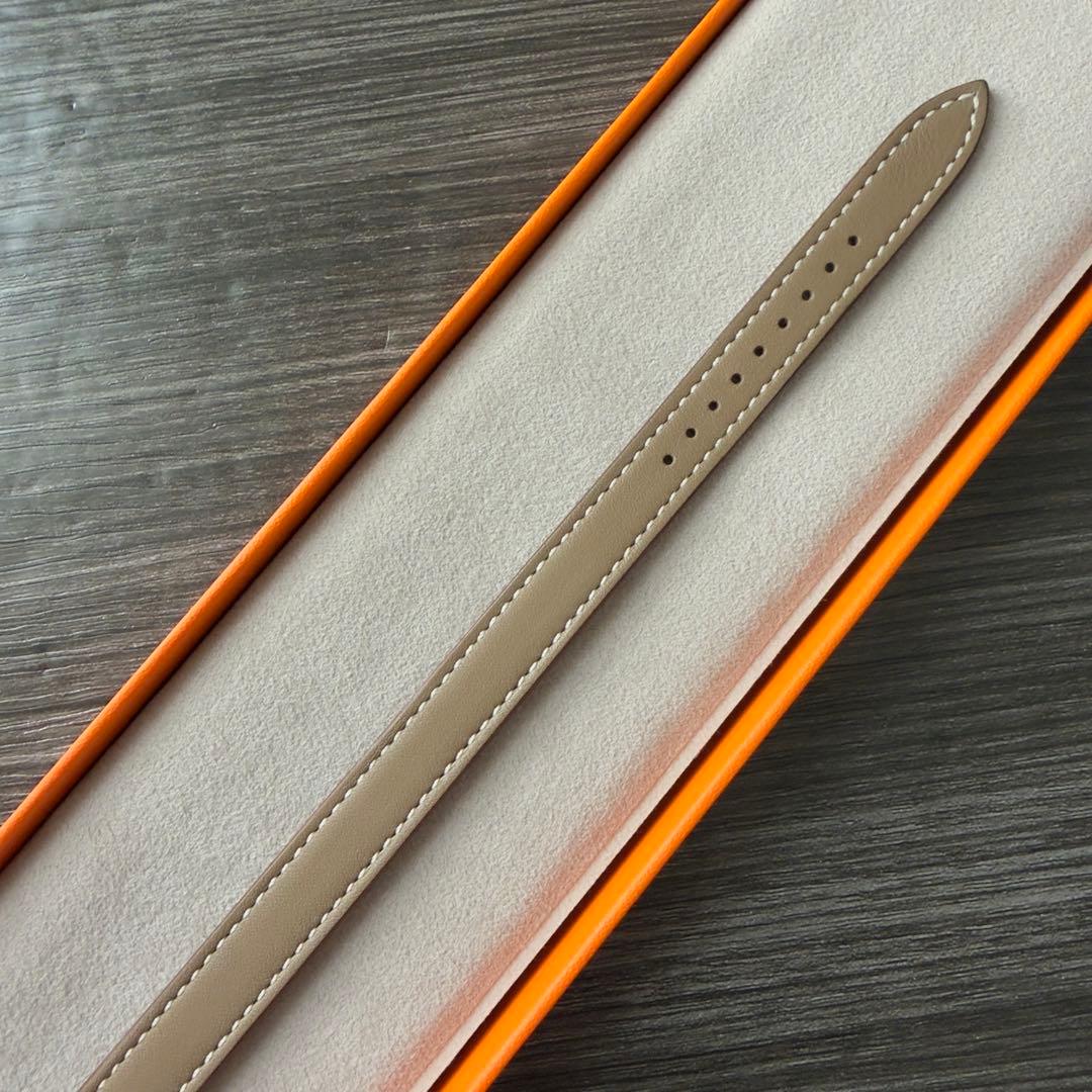 3003 未使用　Apple Watch エルメス　エトゥープ　二重　レザー