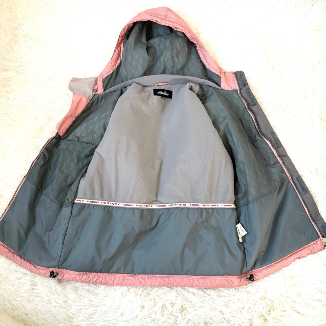 美品☆ellesse ITALY エレッセ　スキーウェア上下　スノボ　ピンク　L