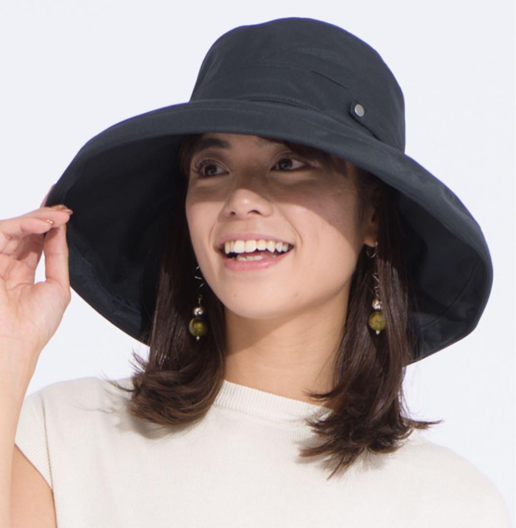 【完売品】サンバリア100 トラベルハット　黒／ブラック　L 完全遮光