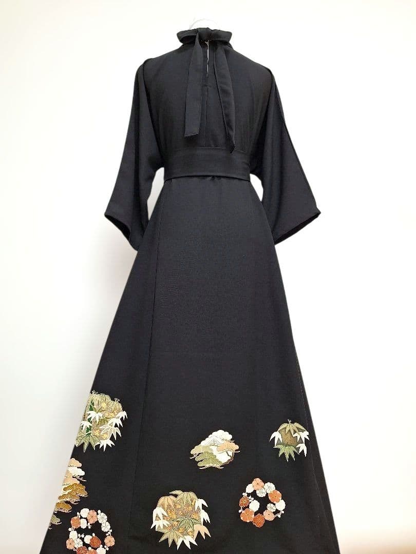 着物リメイクワンピース3615