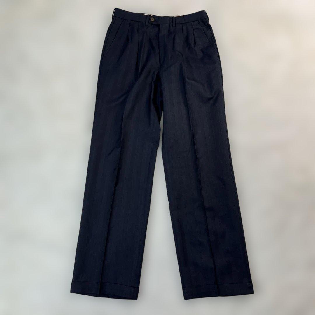 エルメネジルドゼニア ダブルスーツ ブラック系 シャドーストライプ 菅田将暉