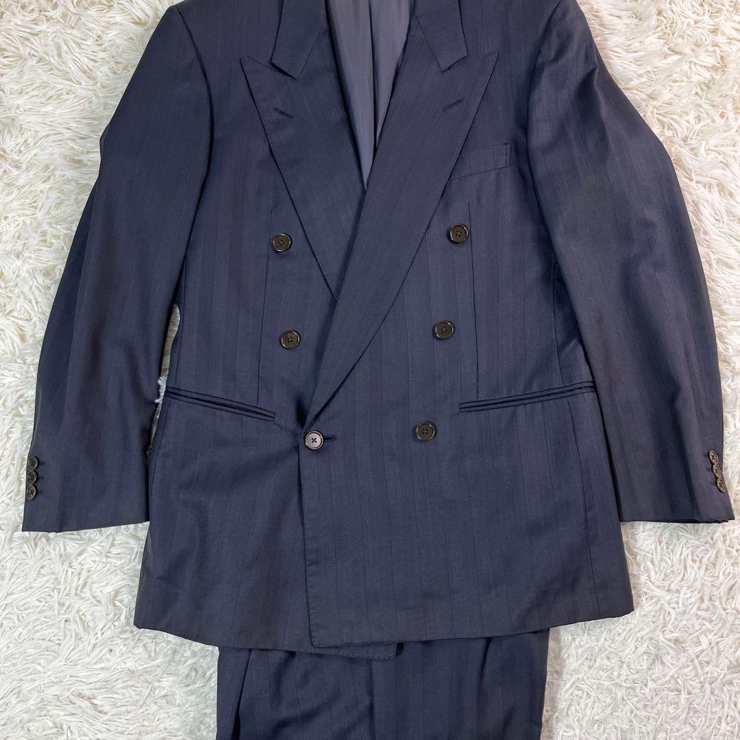 エルメネジルドゼニア ダブルスーツ ブラック系 シャドーストライプ 菅田将暉