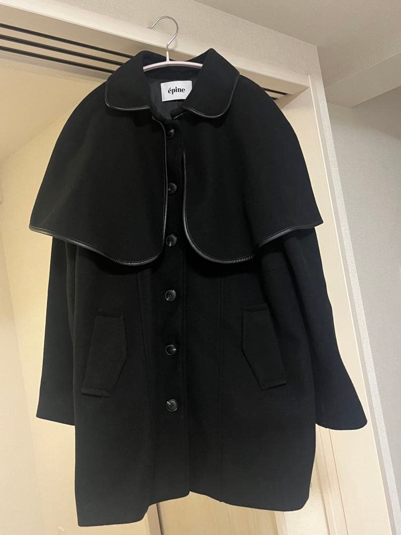 epine ケープコート 黒