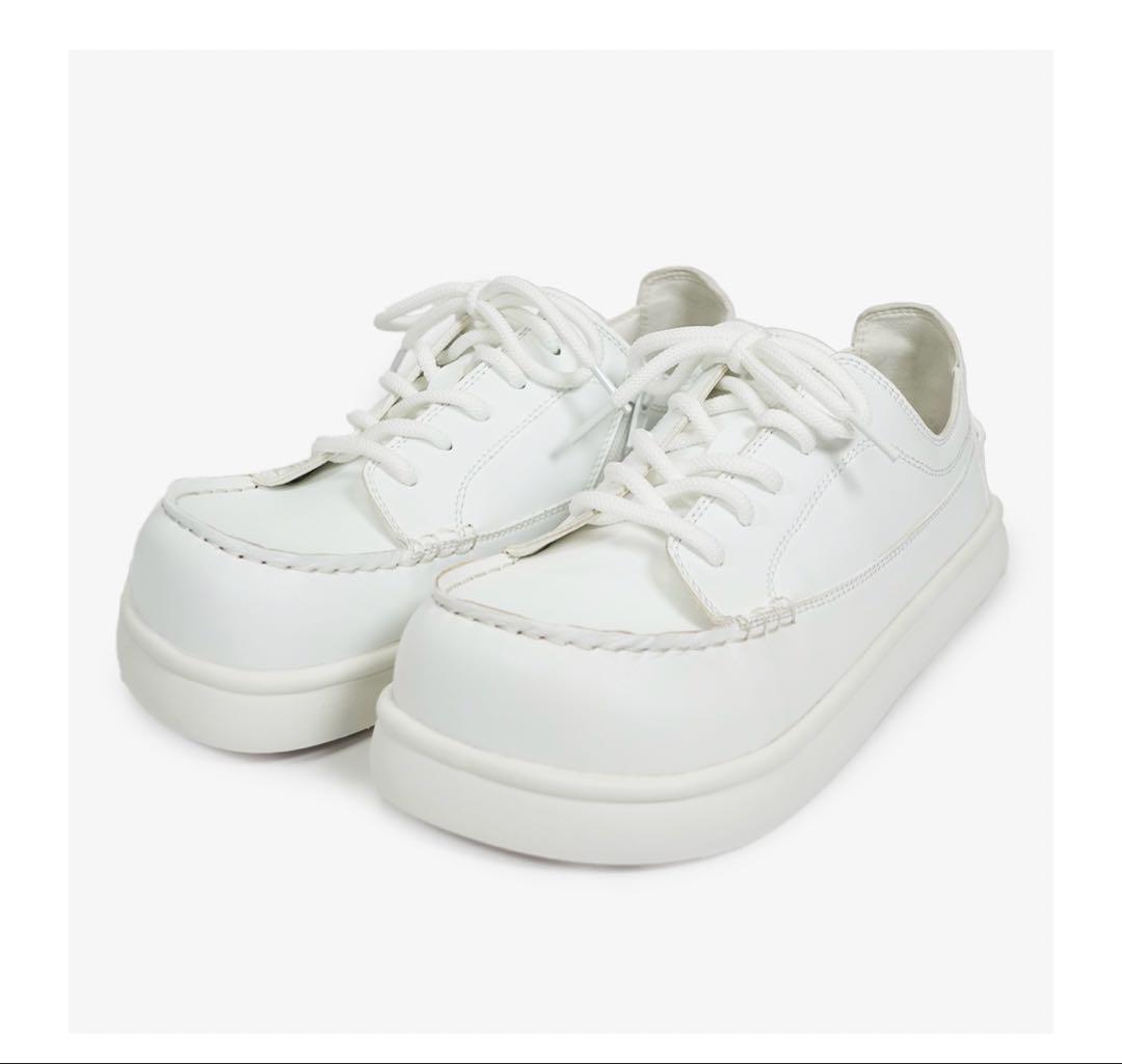 Racbaki デッキスニーカー ホワイト Mサイズ