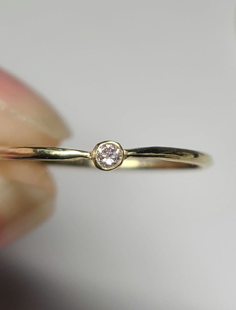 Hippieオーダー★アーガイル鉱山産ピンクダイヤモンドリング10K★