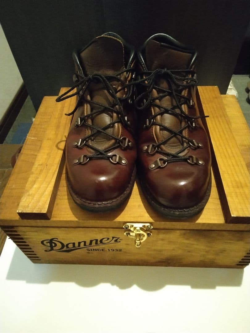 Danner ハイカットブーツ ダークブラウン 木箱付きコードバン