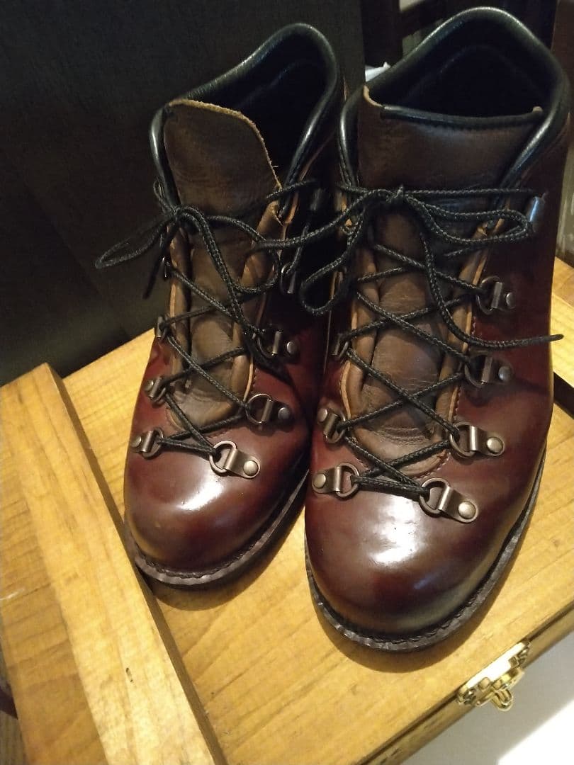 Danner ハイカットブーツ ダークブラウン 木箱付きコードバン