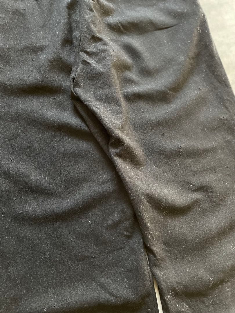 わ*い様 US製 40s ブラックウールスラックス コロゾボタン 50s 60s