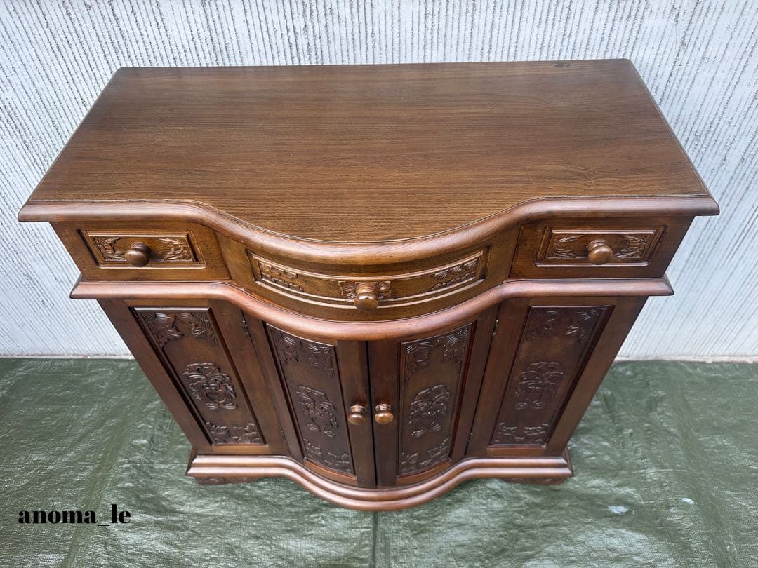 【キャビネット】木製　チェスト　コンソール　花台　飾り台　収納棚◎