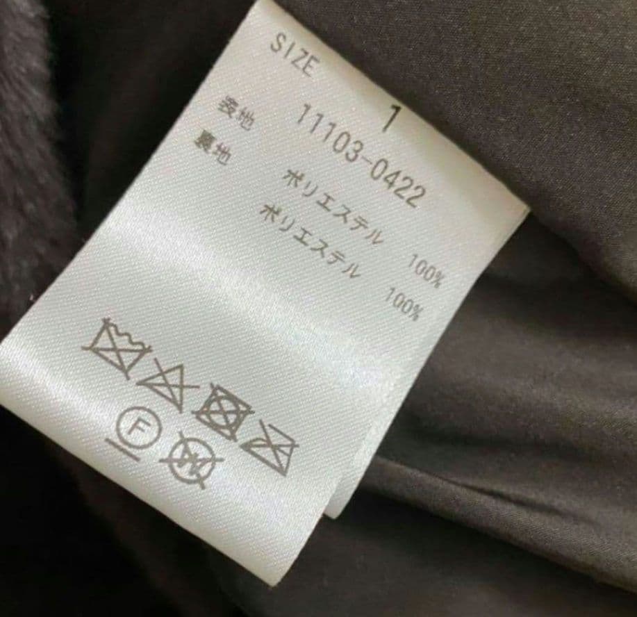 NO COLLAR LICO FUR COAT　CLANE