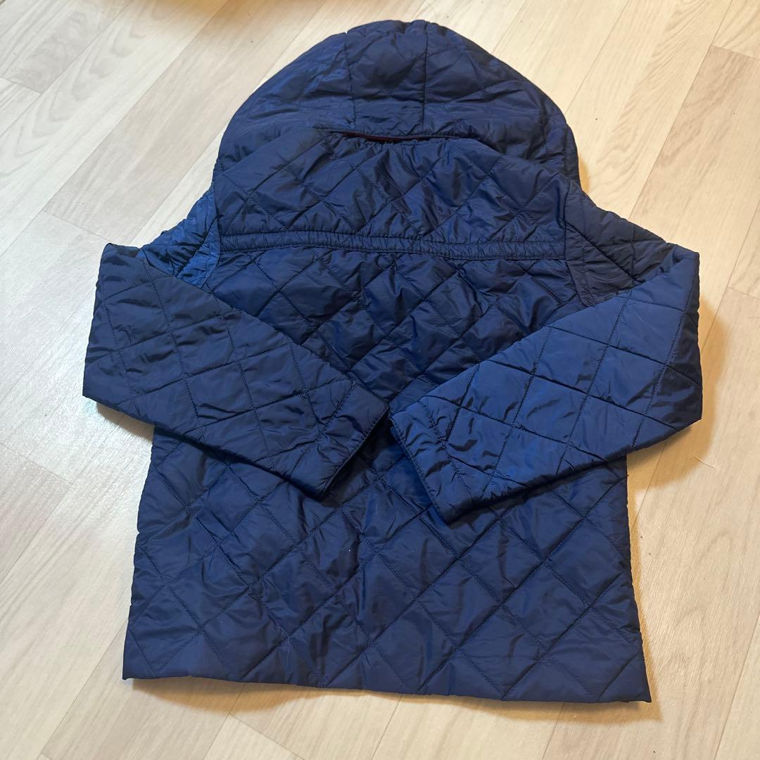 PRADA ネイビー レッド キルティングジャケット