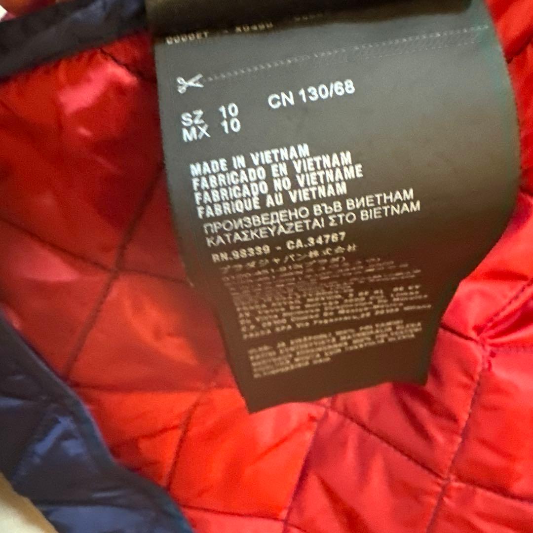 PRADA ネイビー レッド キルティングジャケット