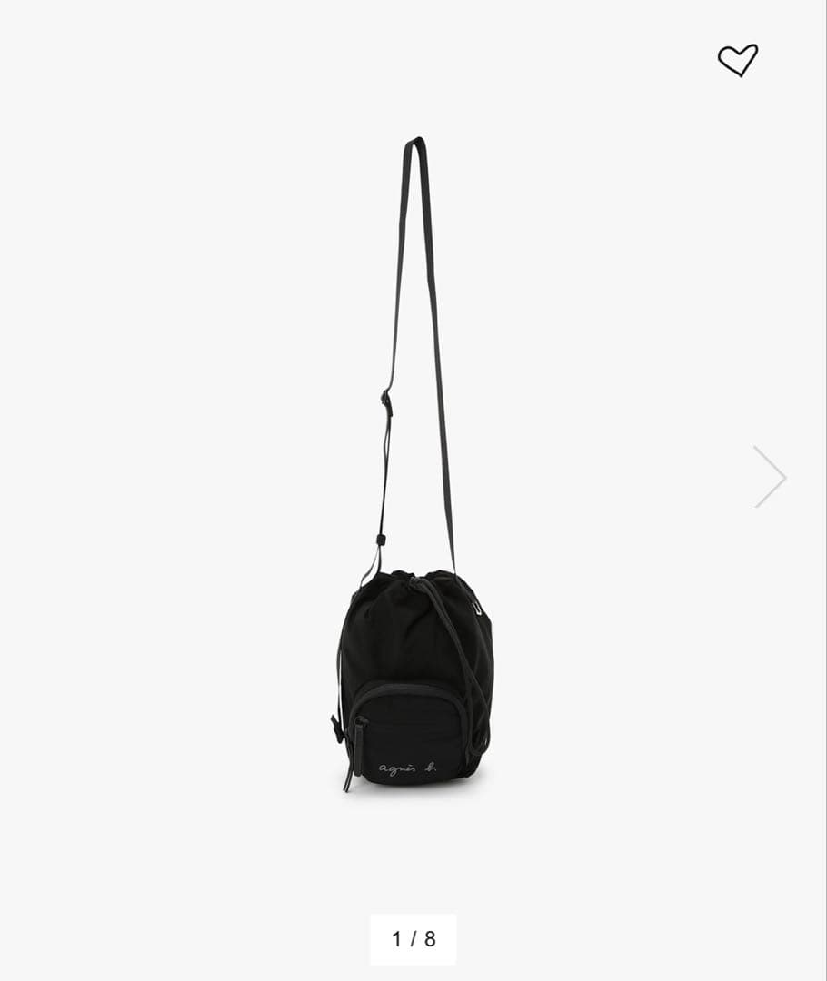 アニエス・ベー　ブラック ショルダーバッグ