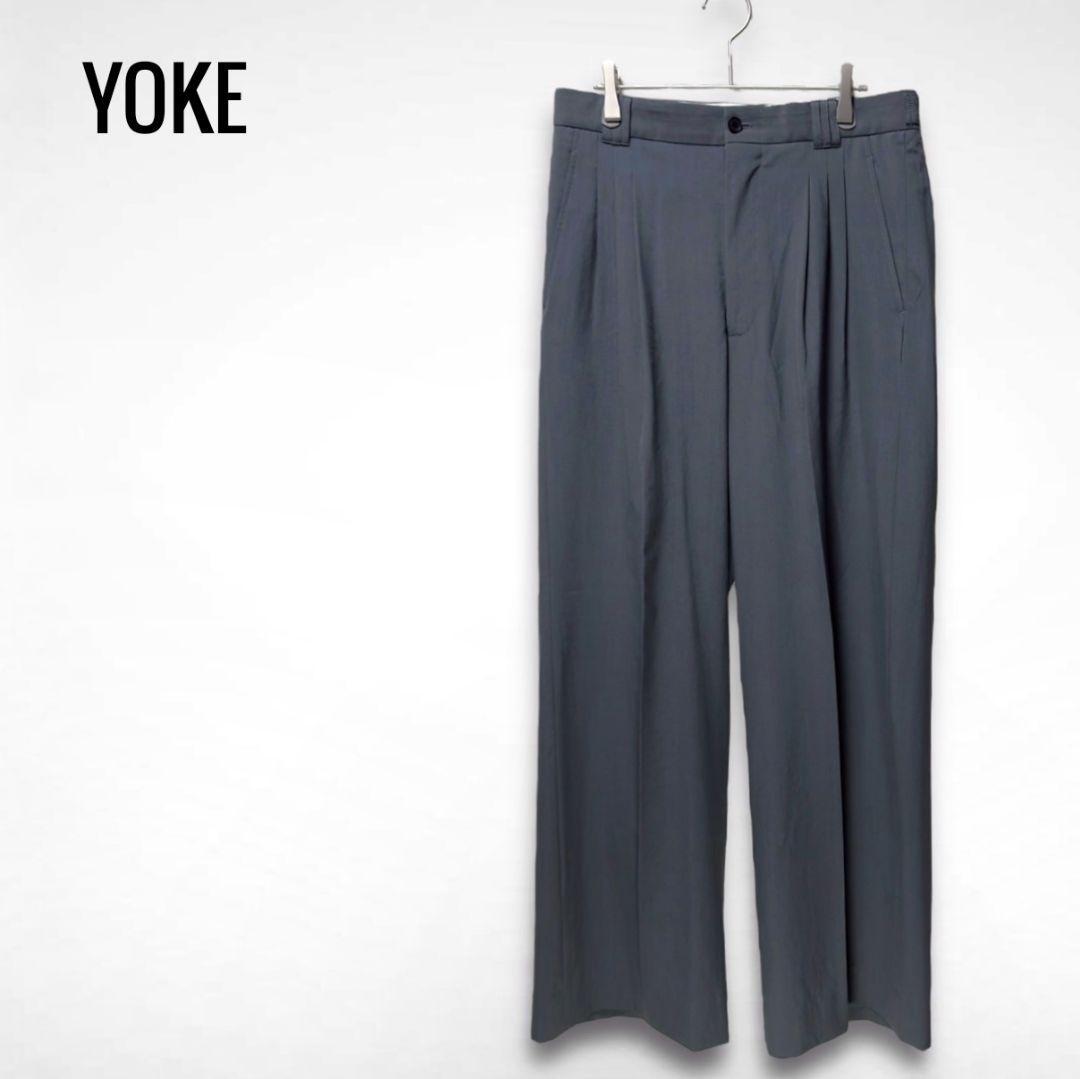 パンツ YOKE 25SS WOOL TROPICAL WIDE TROUSERS