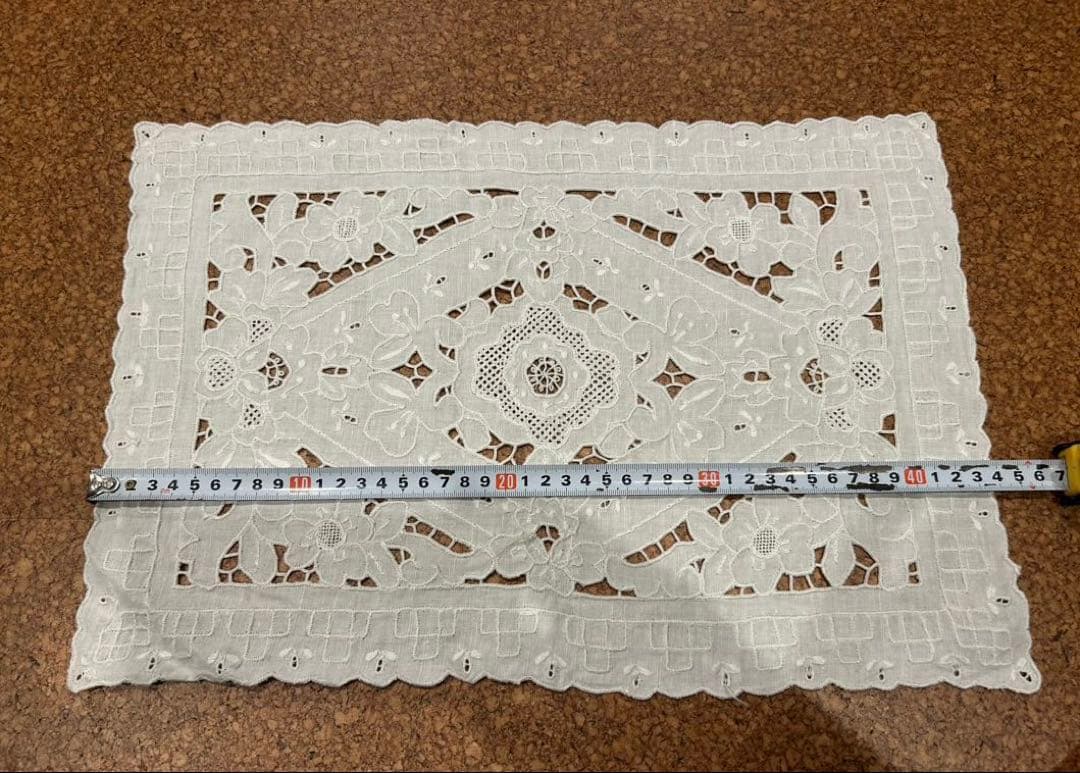 汕頭ランチョンマット未使用品まとめ売り 長方形と円形2種 計39枚