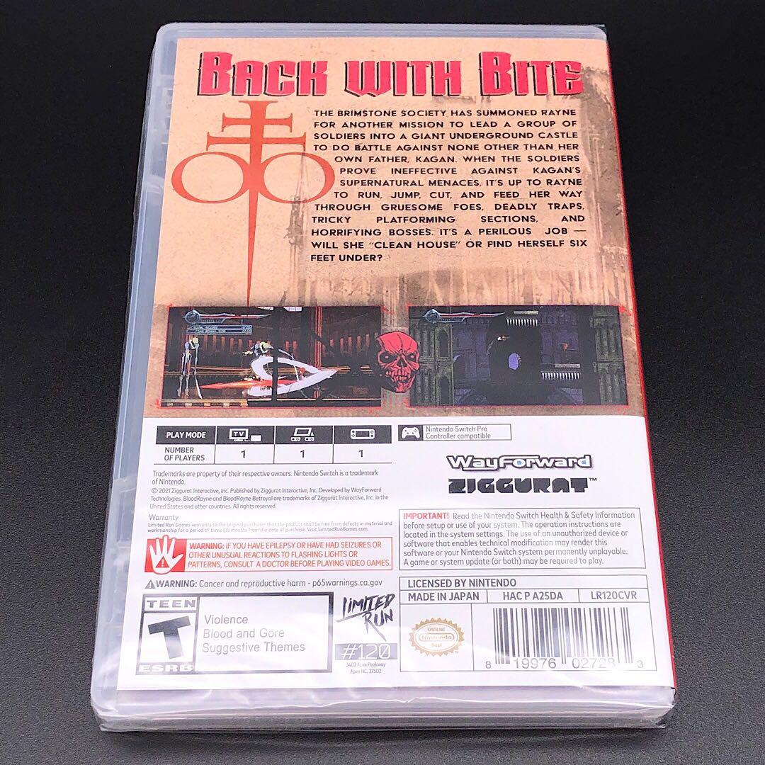 Nintendo Switch BLOODRAYNE BETRAYAL FRESH BITES switch