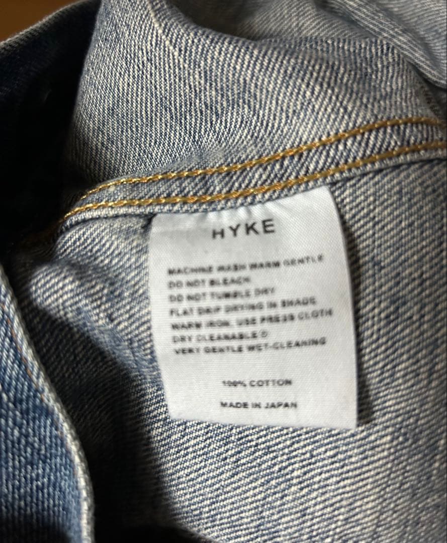 新品HYKE BALLOON SLEEVE DENIM JACKET/TYPE2