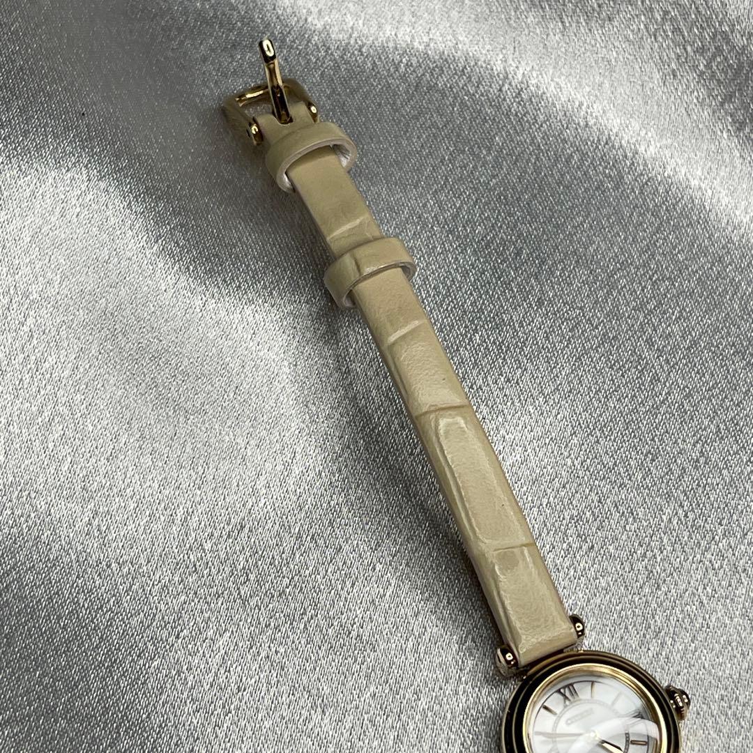 シチズン EG7082-07A エコドライブ レザーベルト 美品 稼動品