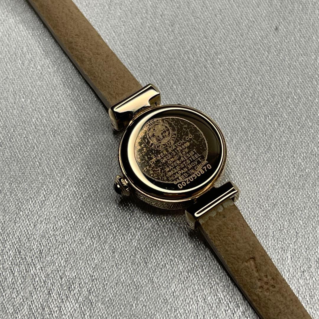 シチズン EG7082-07A エコドライブ レザーベルト 美品 稼動品