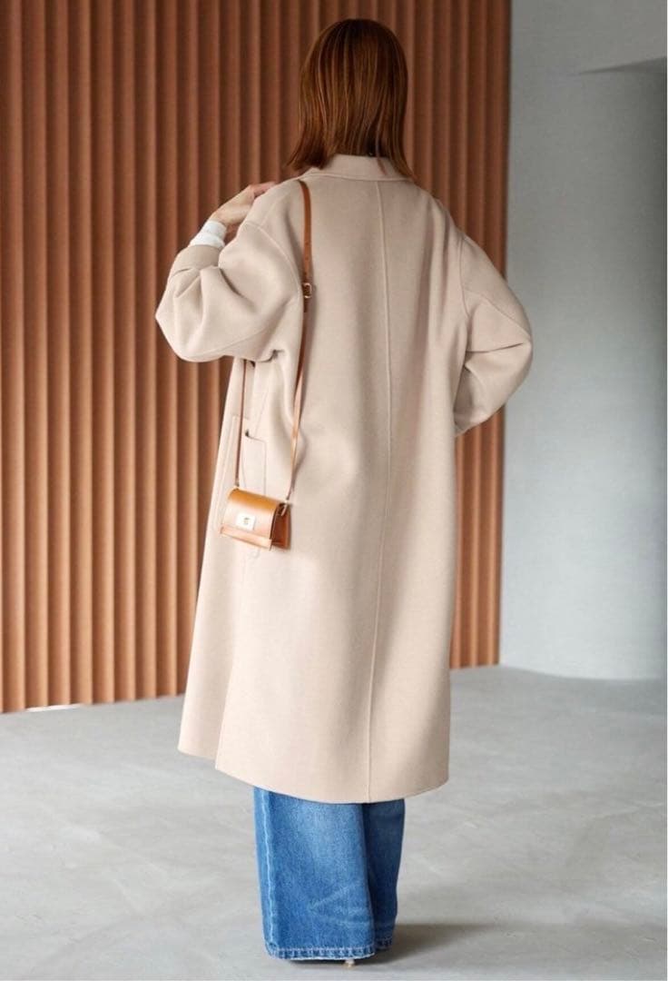 新品❣️SLOBE IENA HAMILTONロングチェスターコート　ベージュ