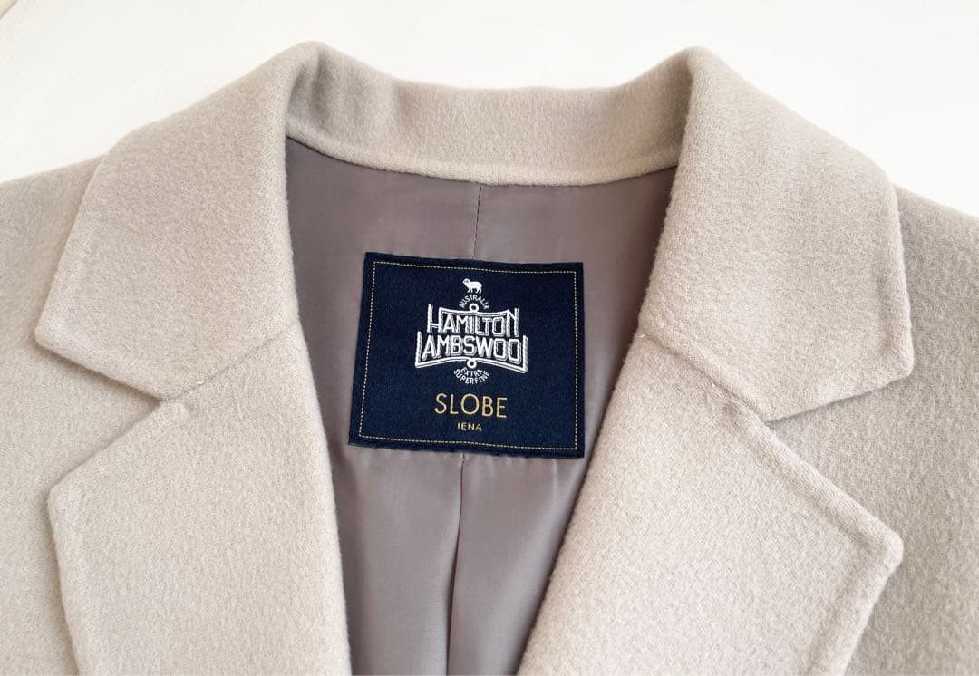 新品❣️SLOBE IENA HAMILTONロングチェスターコート　ベージュ