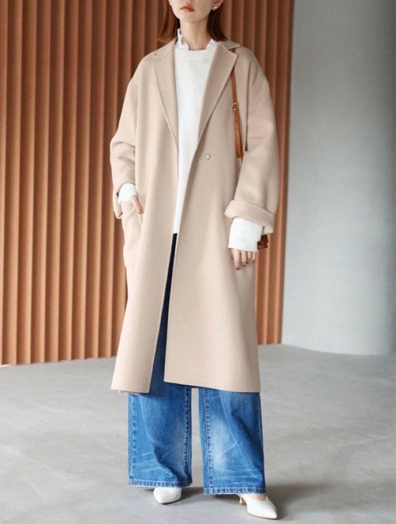 新品❣️SLOBE IENA HAMILTONロングチェスターコート　ベージュ