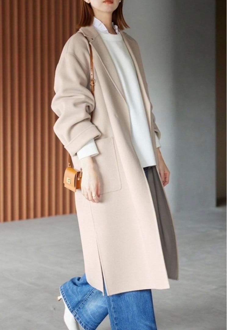 新品❣️SLOBE IENA HAMILTONロングチェスターコート　ベージュ