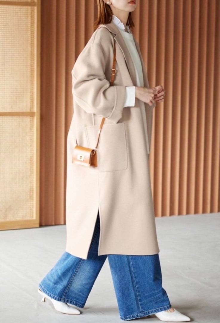 新品❣️SLOBE IENA HAMILTONロングチェスターコート　ベージュ