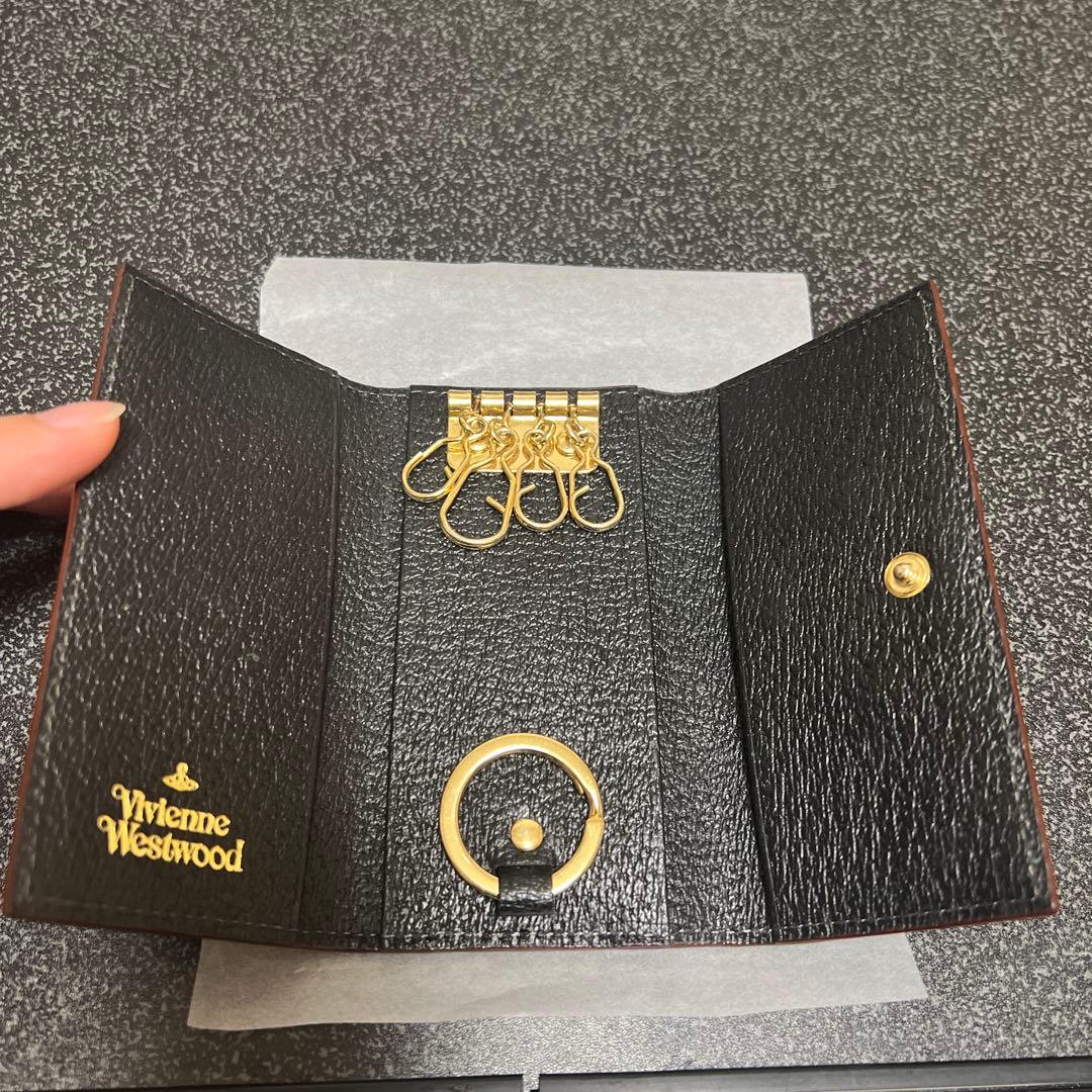 Vivienne Westwood 黒レザーキーケース