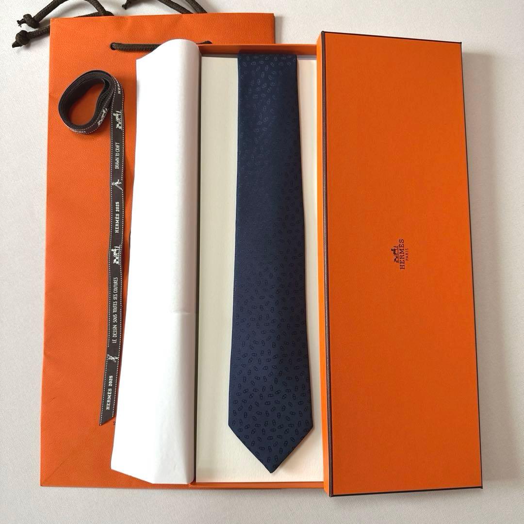 専用出品です。　エルメス ネクタイ H織りタイ《ファソネ・マイヨン》新品 未使用