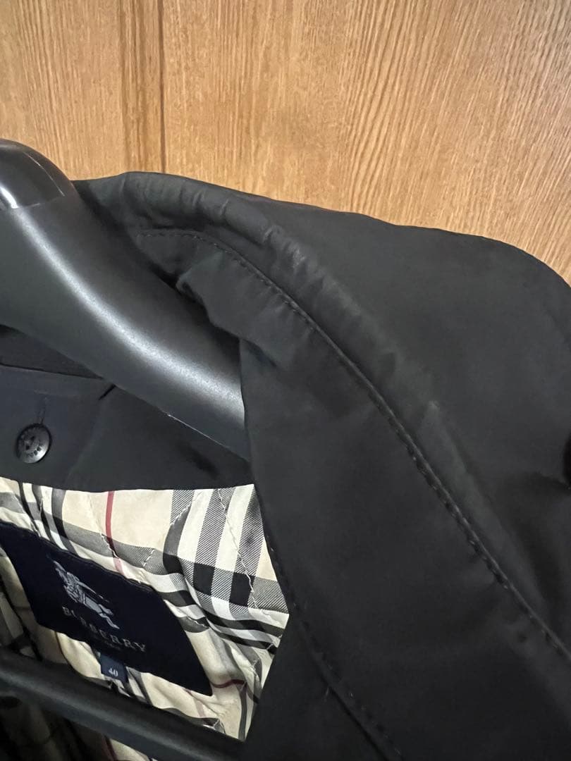 BURBERRY ブラック トレンチコート 40