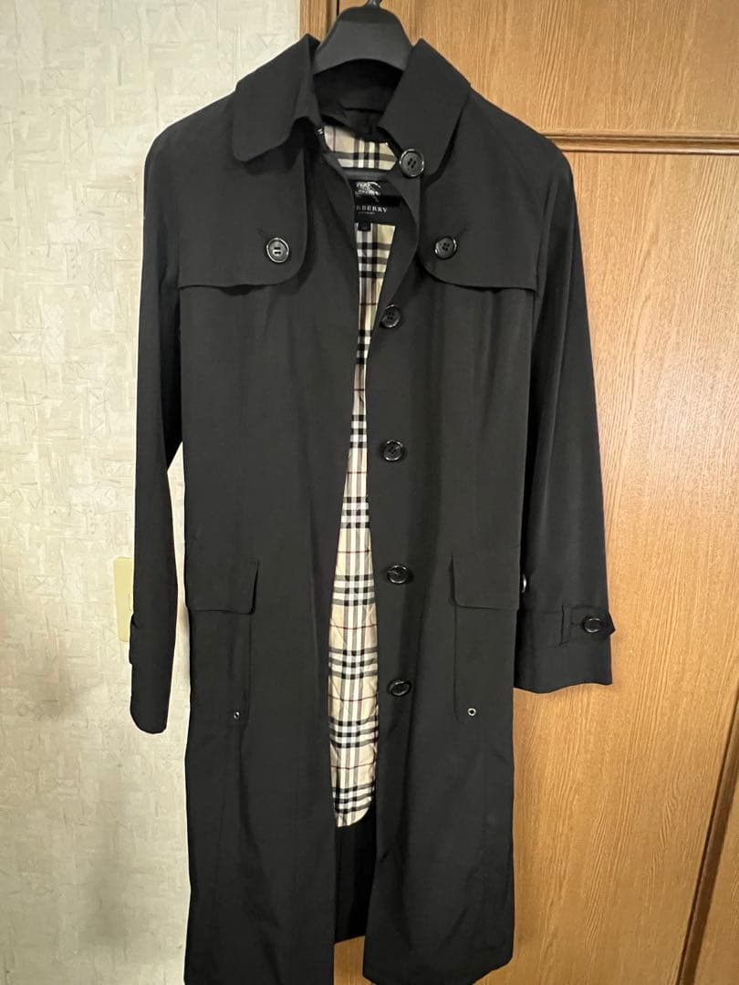 BURBERRY ブラック トレンチコート 40