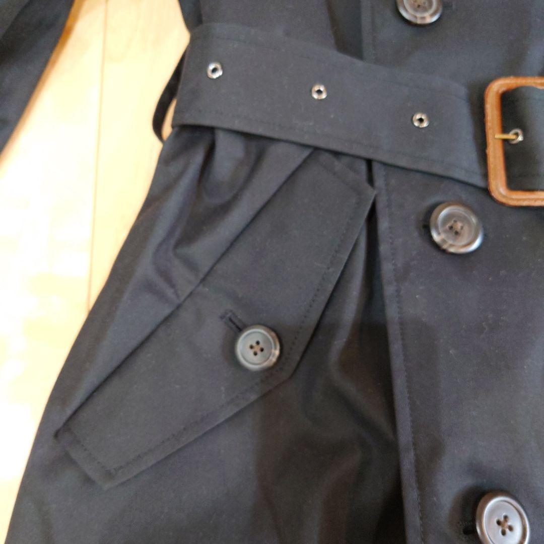 セール【新品】ラルフローレン　トレンチコート　7号　ブラック　定番　タグ付き