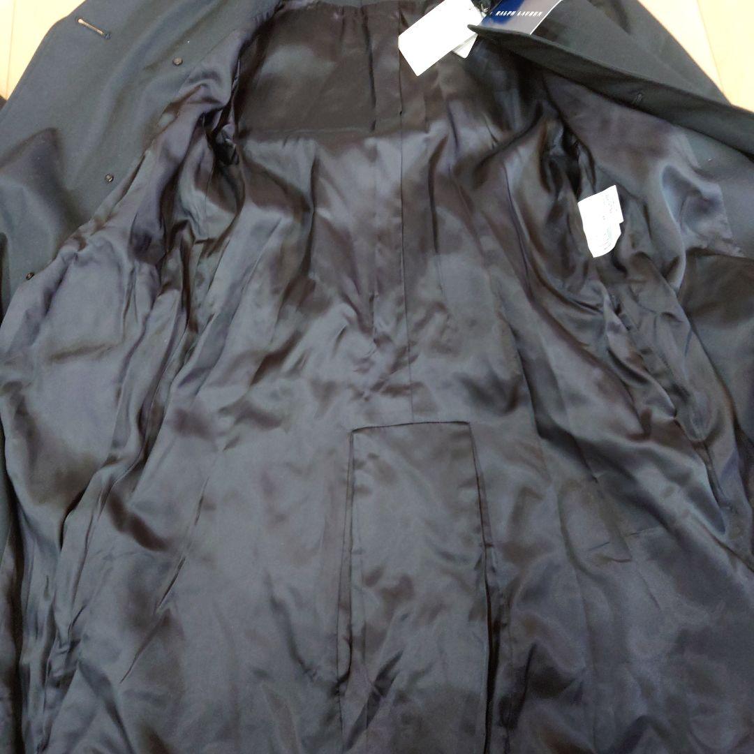 セール【新品】ラルフローレン　トレンチコート　7号　ブラック　定番　タグ付き