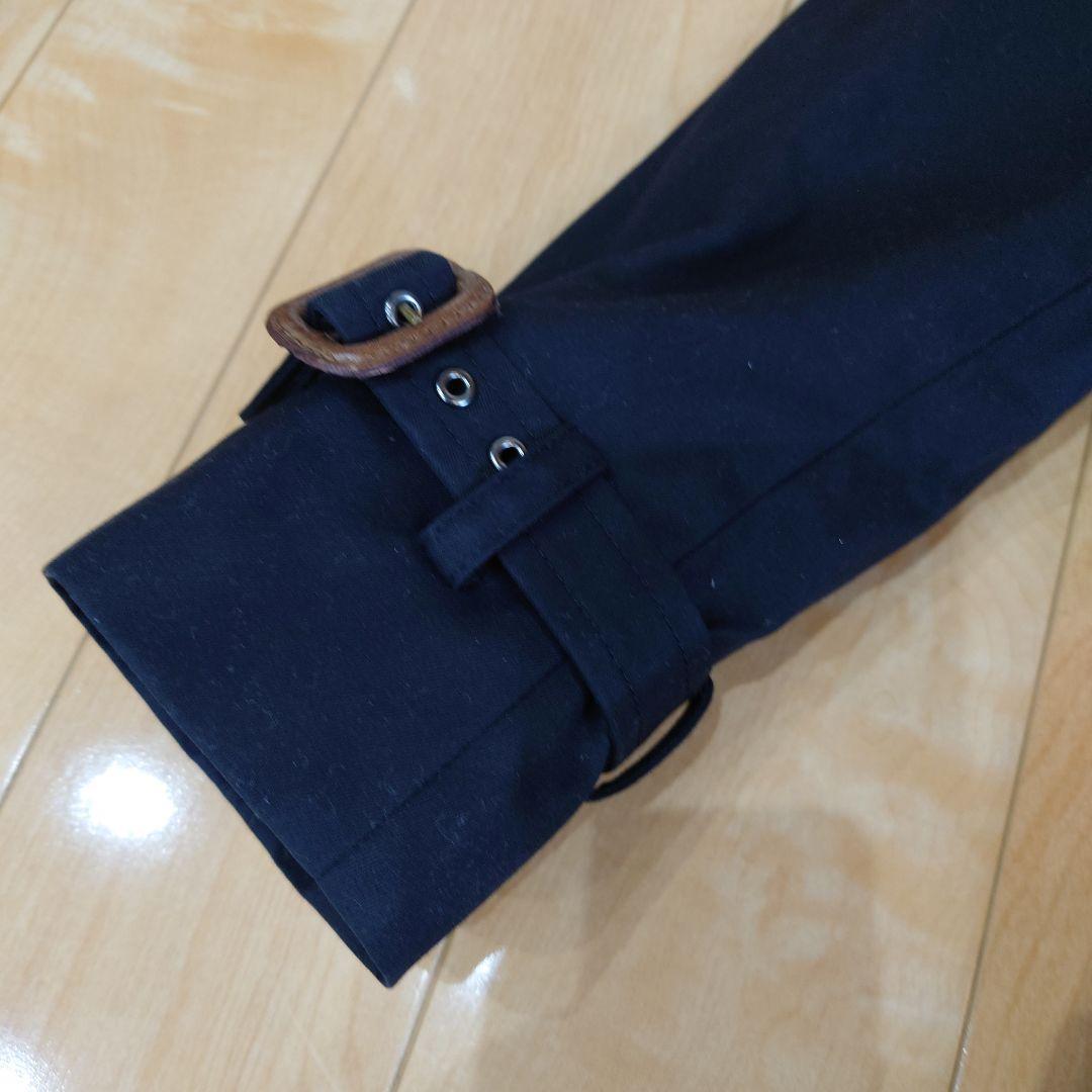 セール【新品】ラルフローレン　トレンチコート　7号　ブラック　定番　タグ付き