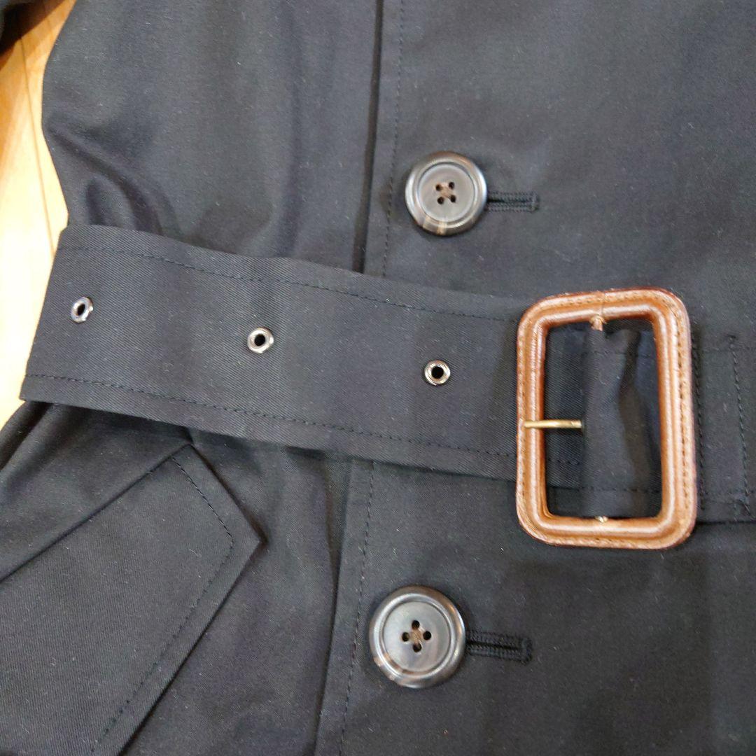 セール【新品】ラルフローレン　トレンチコート　7号　ブラック　定番　タグ付き