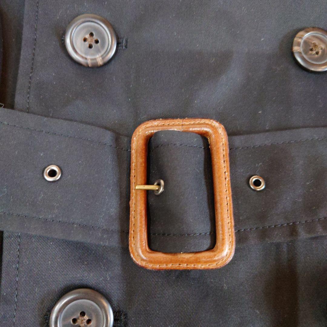 セール【新品】ラルフローレン　トレンチコート　7号　ブラック　定番　タグ付き