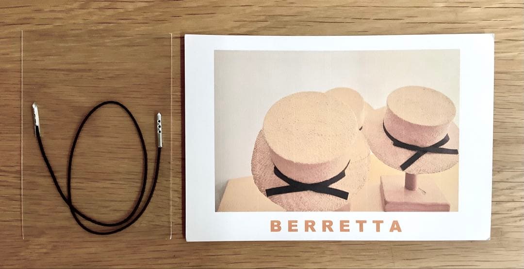 ベルレッタ BERRETTA 本田依子さん マープルミディアムブリム 麦わら帽子