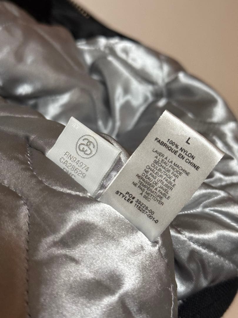 美品 STUSSY NYLON MA-1 JACKET