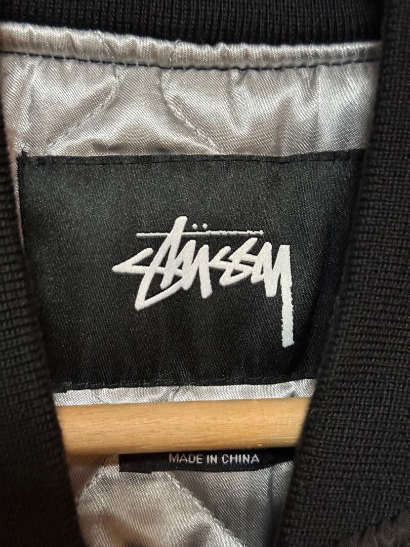 美品 STUSSY NYLON MA-1 JACKET