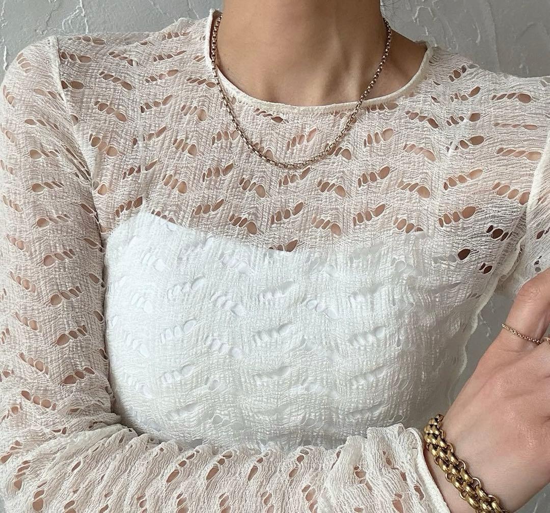 トゥデイフル TODAYFUL Jacquard Long T-shirts