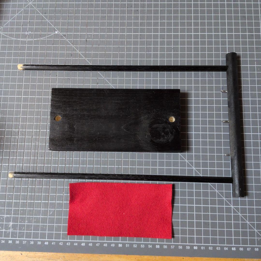 つまみ細工 吊るし飾りと雛飾りセット　 雛壇 　赤