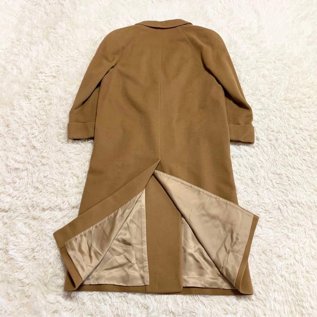 バーバリーズ　ウールカシミヤ　ダブルチェスターコート　ブラウン　レディース