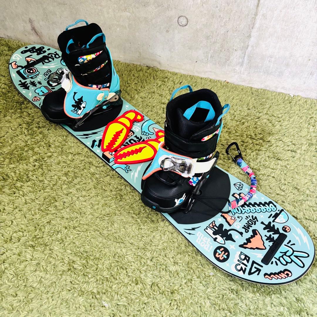 【ジュニア・キッズ】BURTON スノーボード5点セット 100cm 付属品多数