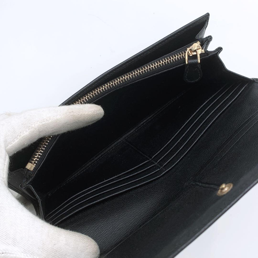 【美品✨】LOEWE ロエベ 長財布 ロングウォレット ロゴ金具