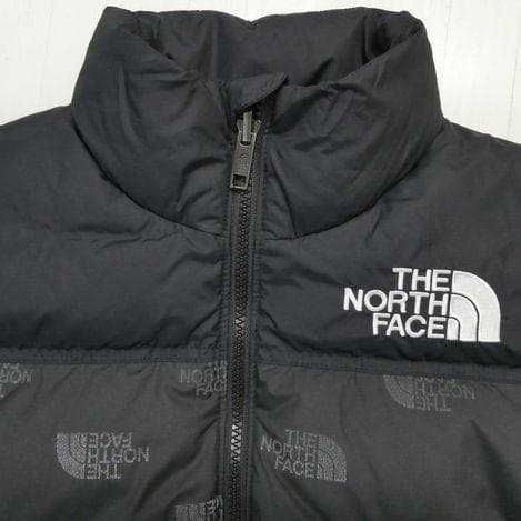 ザ ノースフェイス プリンテッド ヌプシ ダウンジャケット 160cm 黒