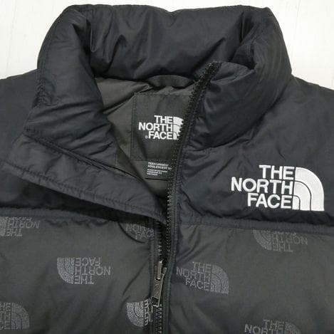ザ ノースフェイス プリンテッド ヌプシ ダウンジャケット 160cm 黒